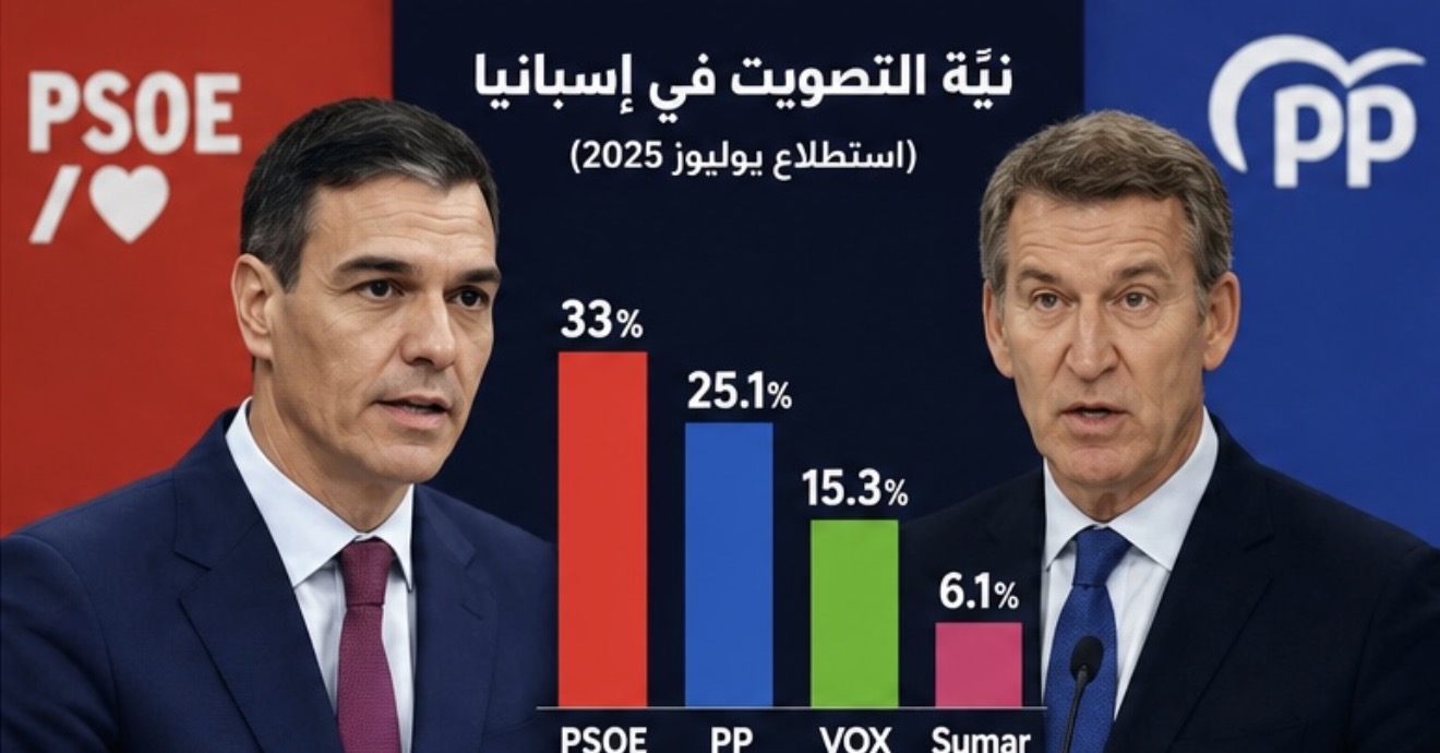 اتساع الفجوة في إسبانيا بين الحزبين الغريمين التقليديين إلى 8 نقاط (استطلاع)